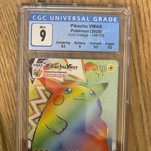 Pokemon Pikachu Vmax graded